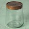 Clear Glass Jar with Metal Cladding Lid - Stylish & Practical Storage Solution